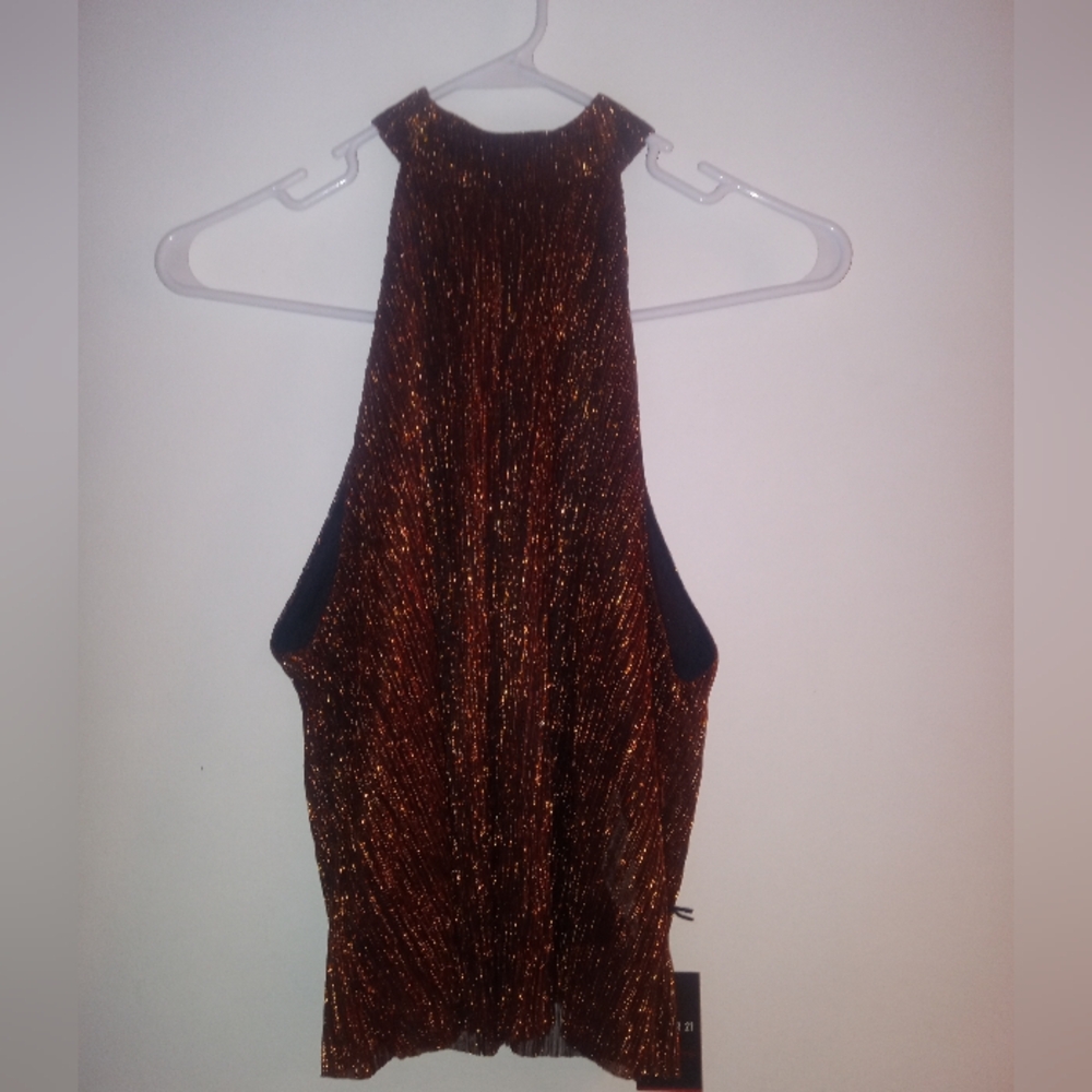 Bronze/Copper Halter Top
